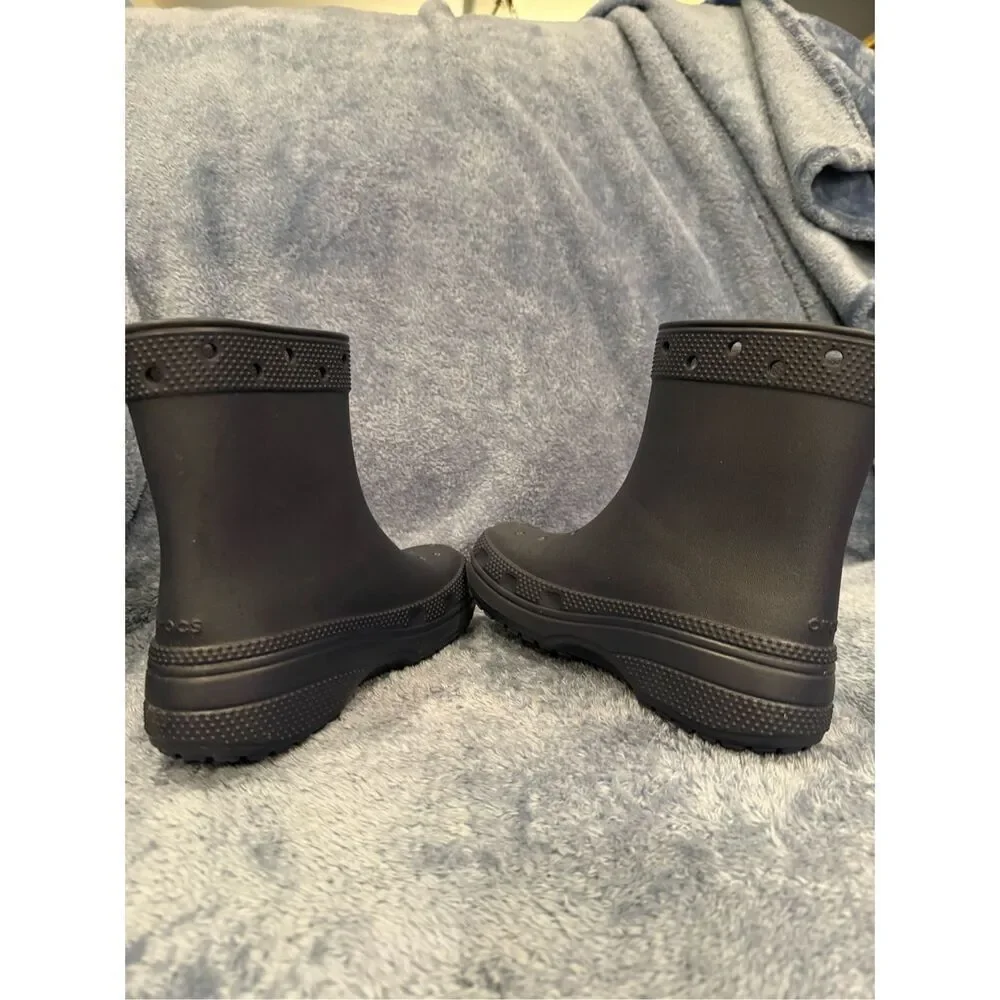 ✅Crocs navy rain boots child unisex